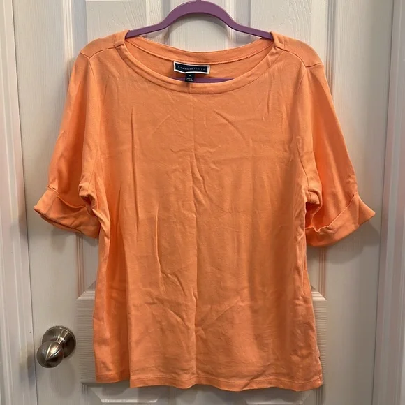 Karen Scott orange top - Picture 1 of 2